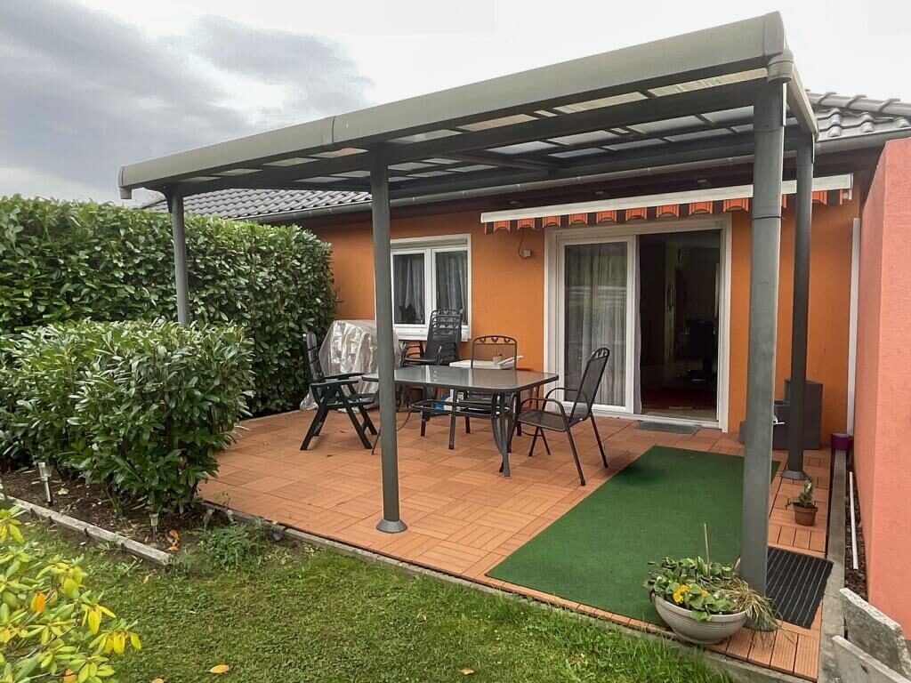 Montage der Überdachung für die Terrasse in Teltow