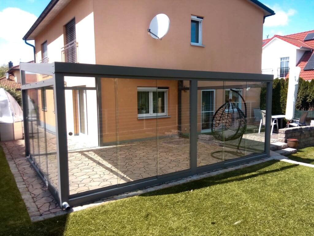 Nach Montage der Terrassenüberdachung in Eisenhüttenstadt