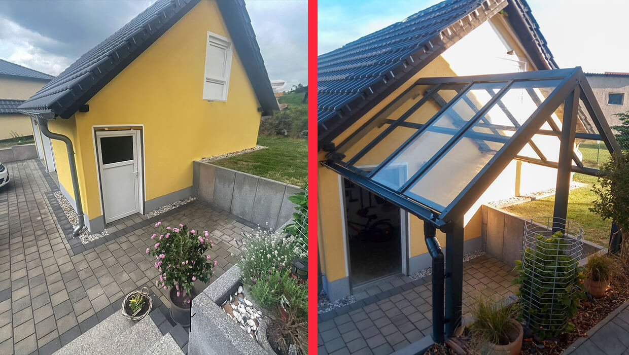 Terrassen Überdachung für Eingangstür Dahlen
