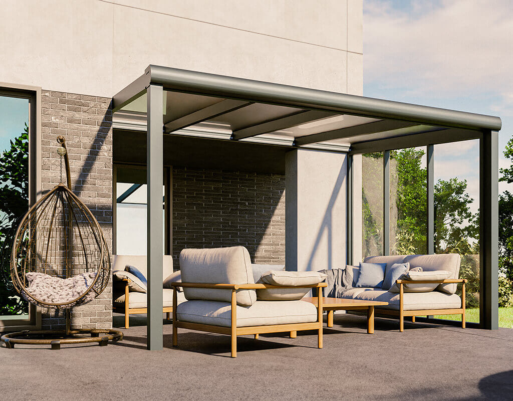 Seitenwand Terrassenüberdachung 3x4