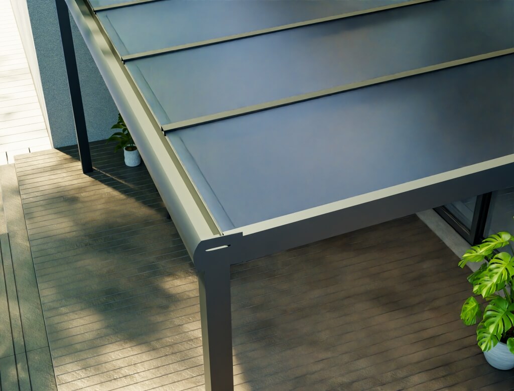 Terrassenüberdachung 5x3 Glas