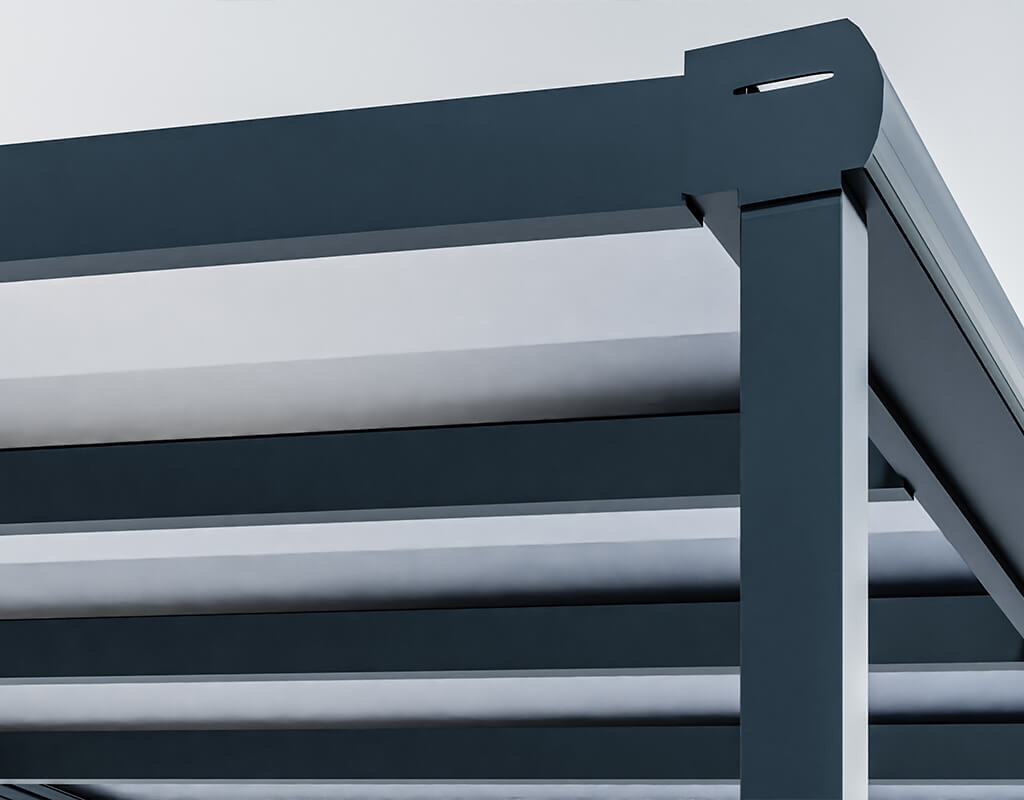 Terrassenüberdachung mit Seitenwand 4x3m