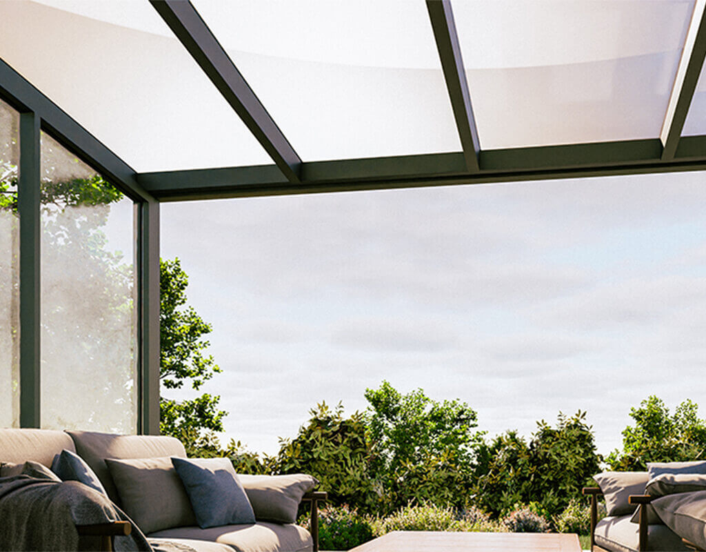 Terrassenüberdachung Seitenwand