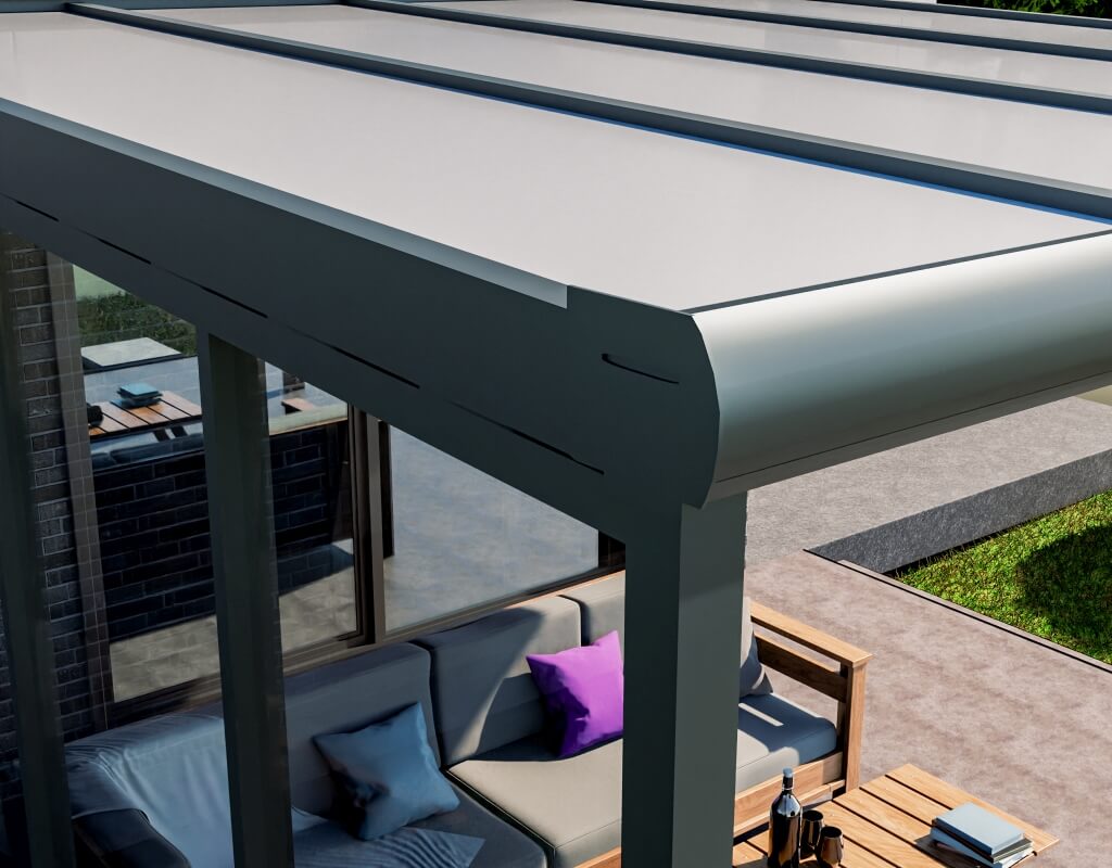 Seitenwande 4×4 Terrassenüberdachung