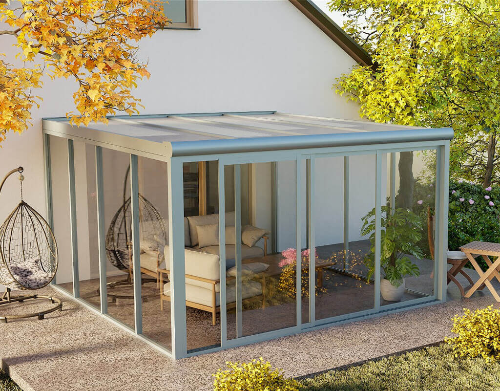sonnenschutz Terrassenüberdachung 4x4