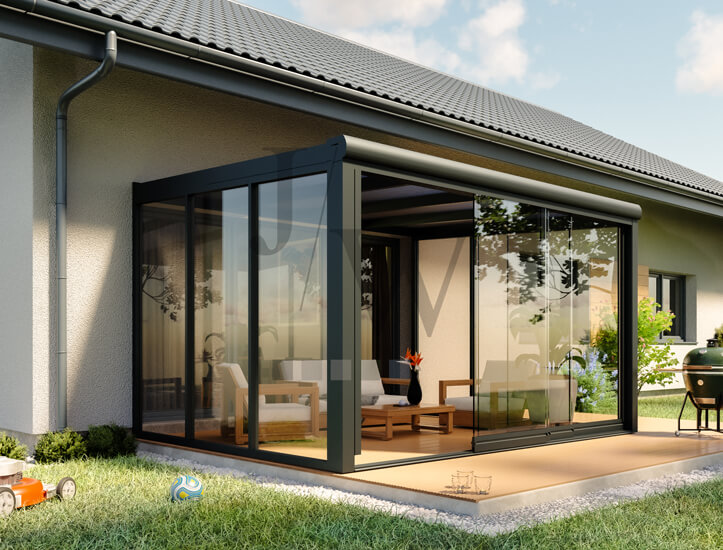 Terrassenüberdachung Sonnenschutz nach Maß