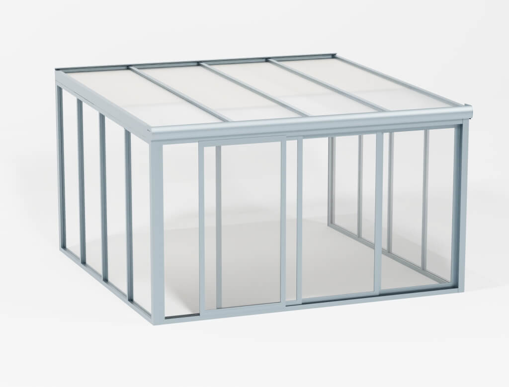 Terrassenüberdachung sonnenschutz rahmen 4x4