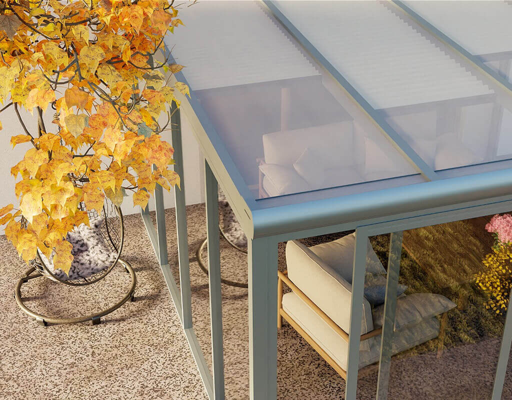 Terrassenüberdachung sonnenschutz rahmen