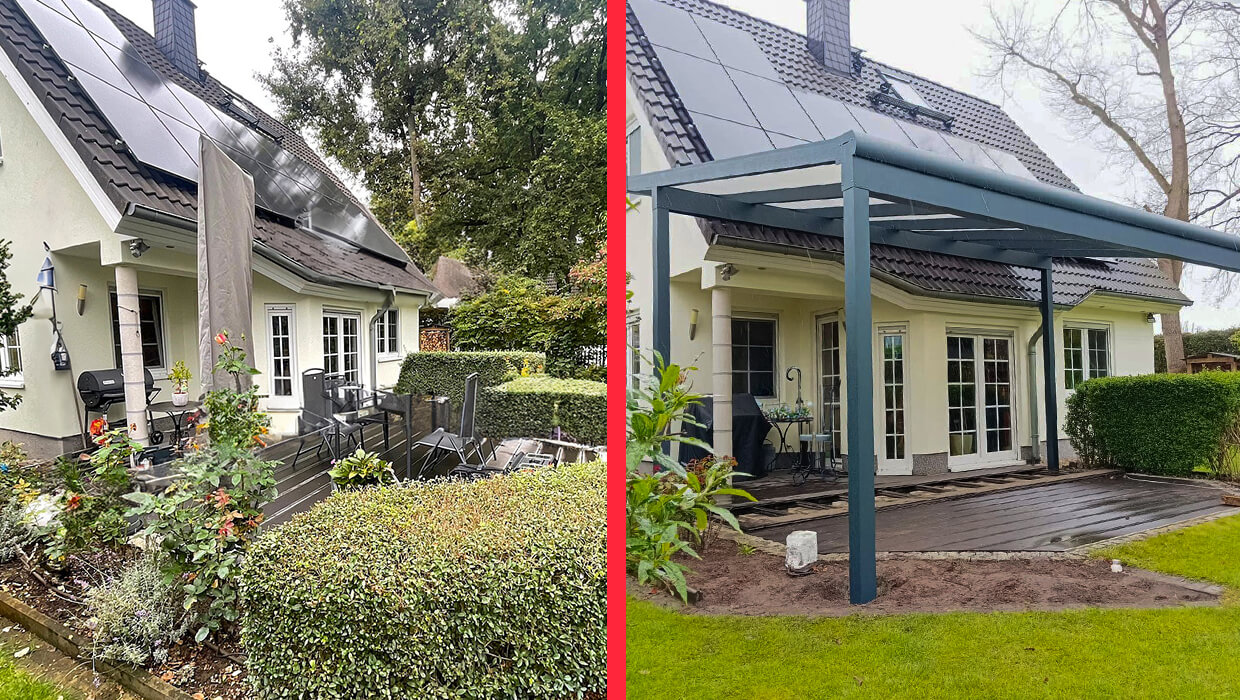 Terrassenüberdachung freistehend Falkensee