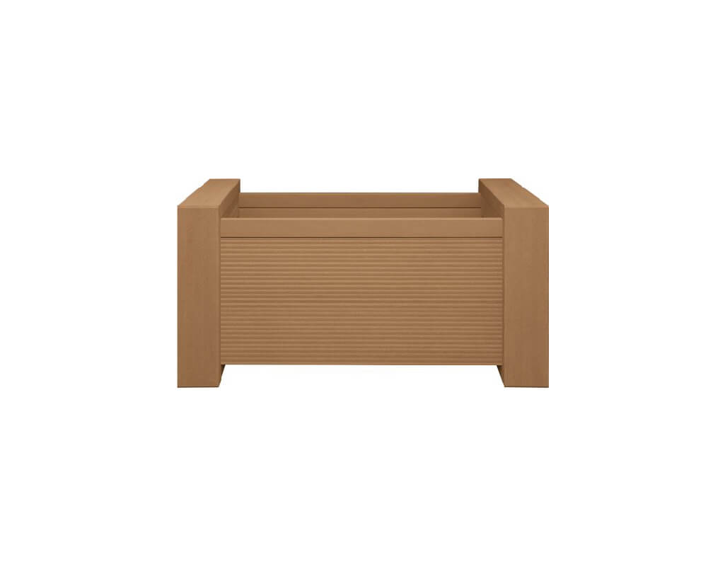 Blumenkästen aus WPC Goldene Eiche