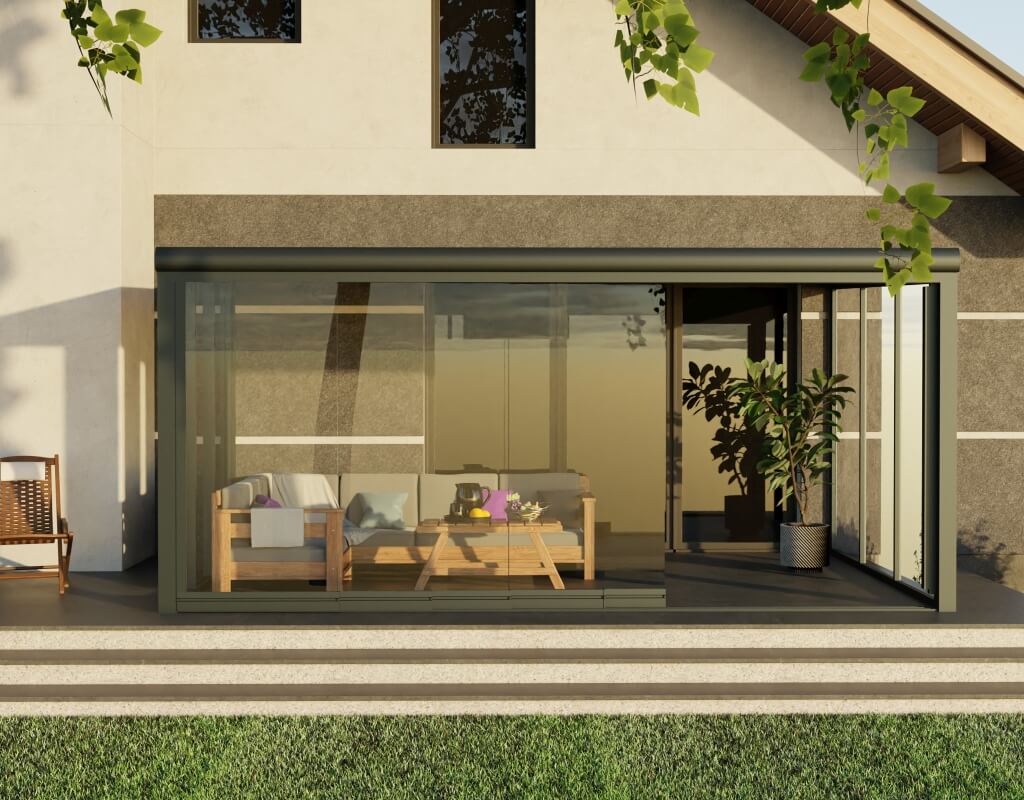 Sonnenschutz Terrassenüberdachung 3x5m