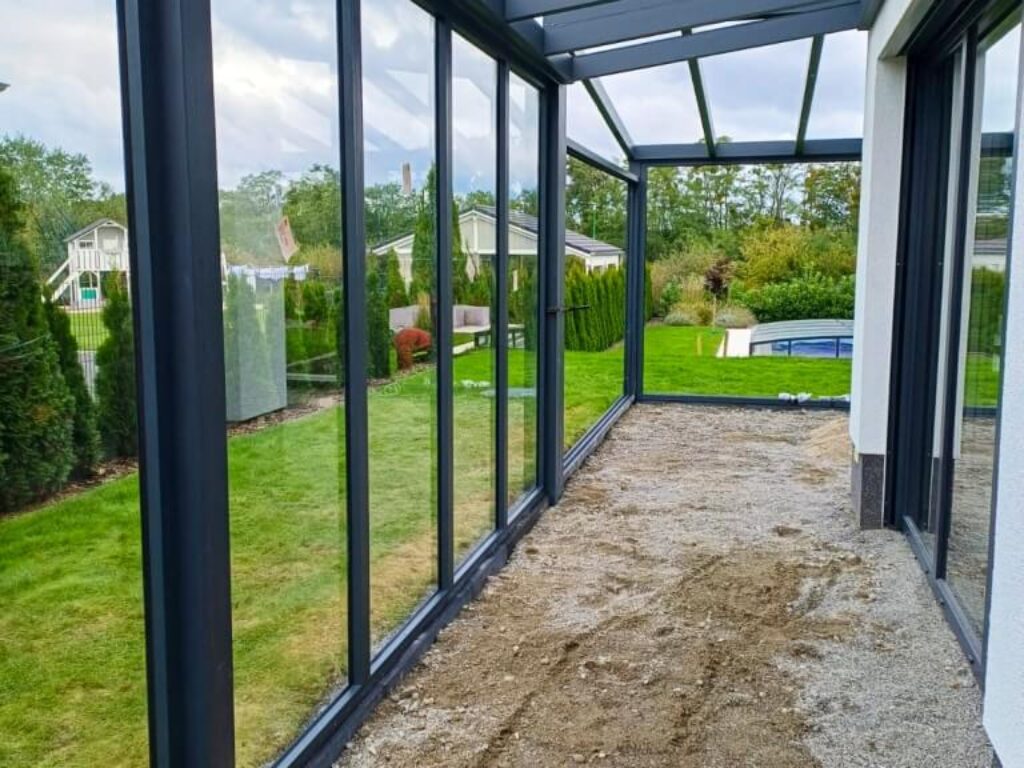 Großräschen Terrassenüberdachung als Wintergarten