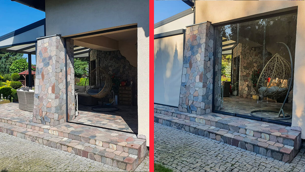 Modernisierung einer Terrassenüberdachung in Grünberg