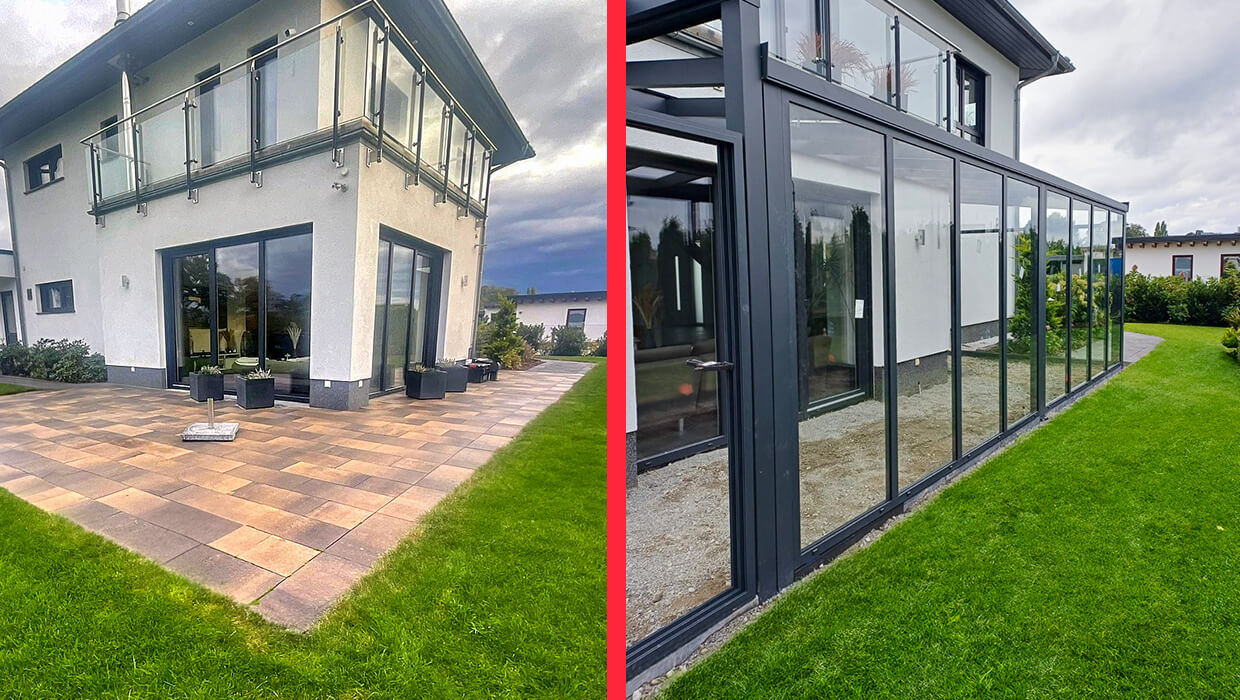 Terrassenüberdachung Großräschen Glas