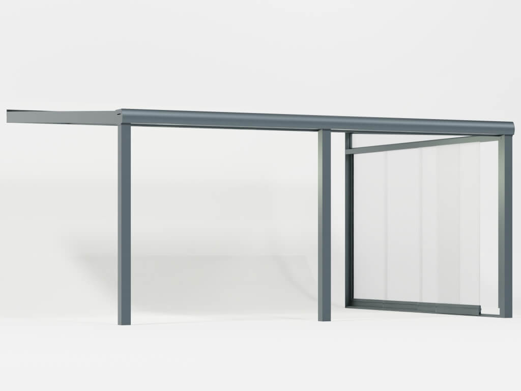 Terrassenüberdachung mit Markise 6x4 Terrassenüberdachung mit Markise 6x4