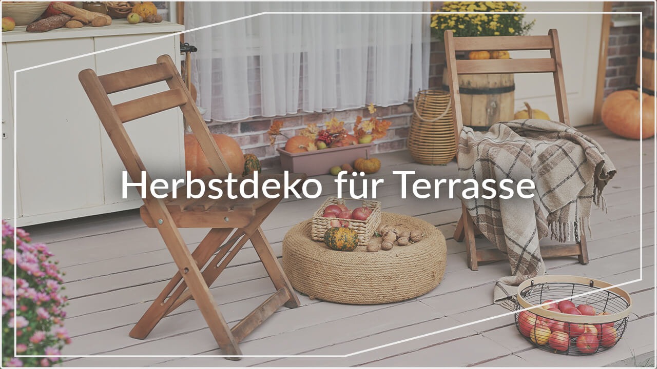 Herbstdeko für Terrasse
