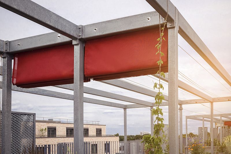 Kunststoffplatten für Terrassenüberdachung