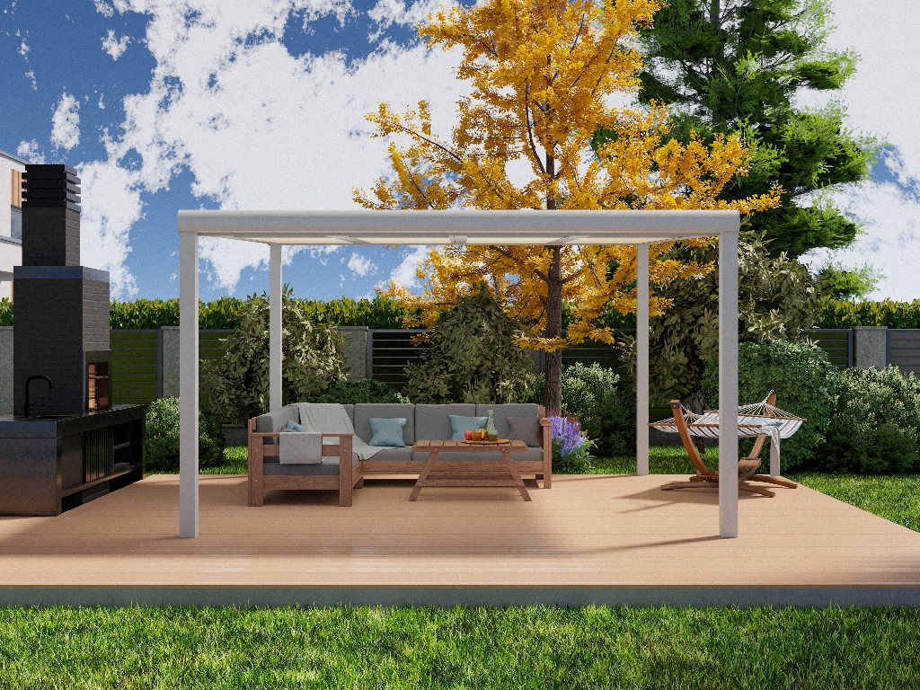 Terrassenüberdachung Markise 4x4m