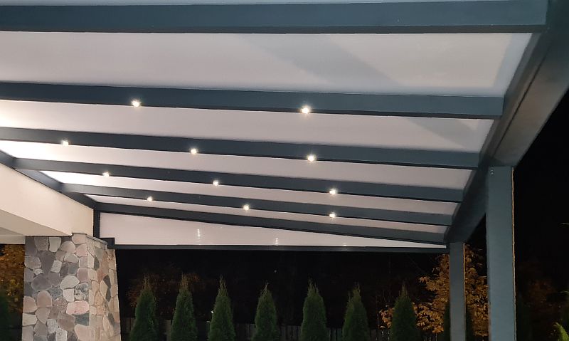 Polycarbonat für Terrassenüberdachung