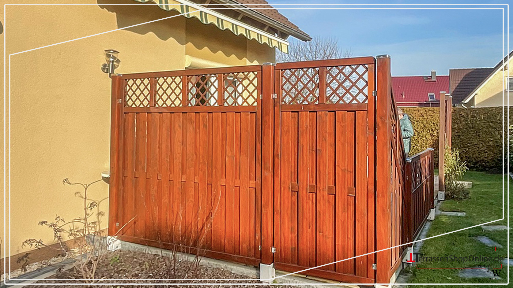 Terrassenüberdachung in Leipzig vorher